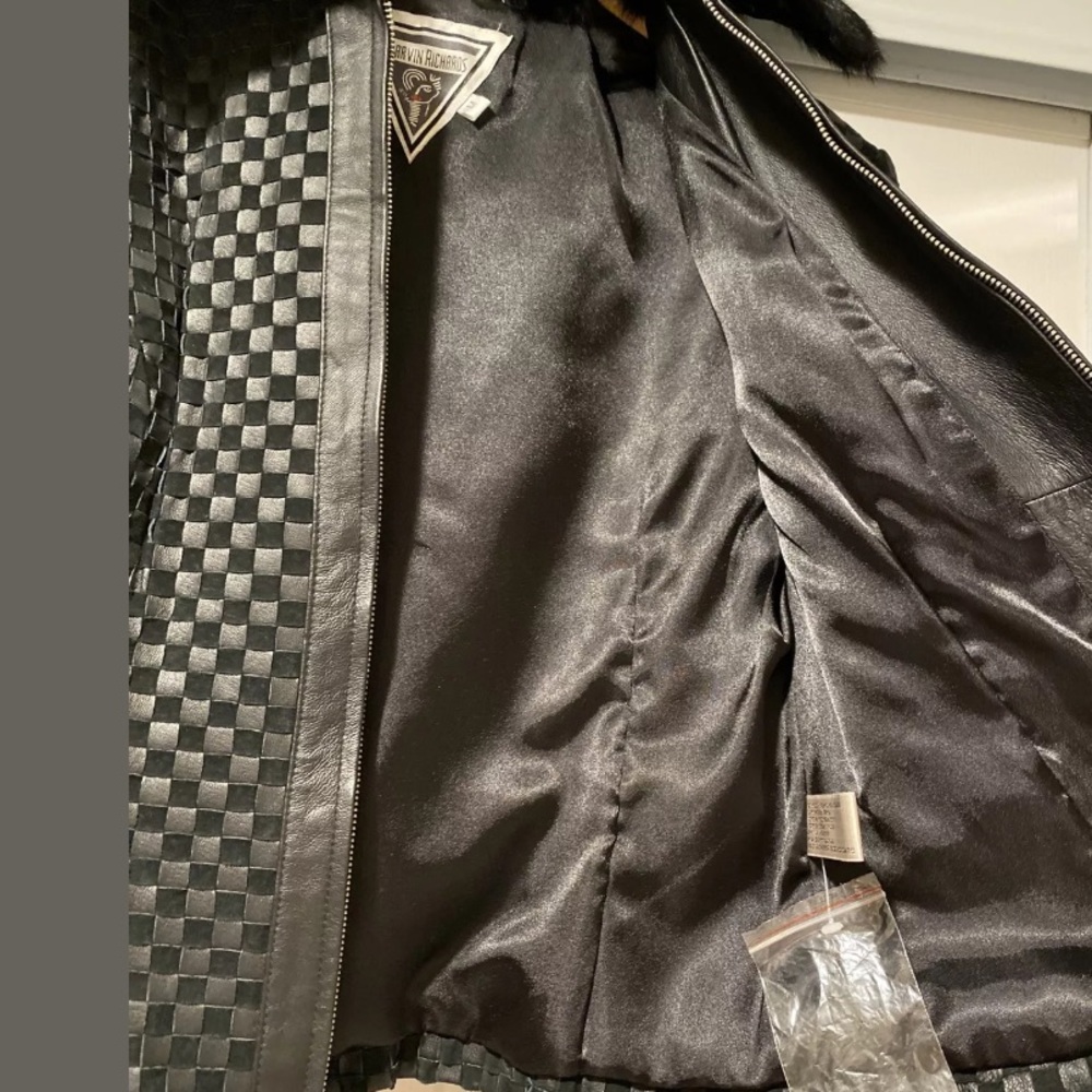 Marvin Richards Women's Woven Leather Jacket